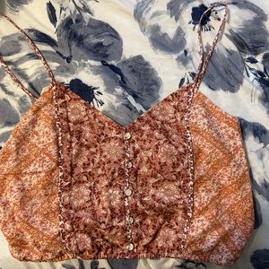 American Eagle Cropped Designed Tank